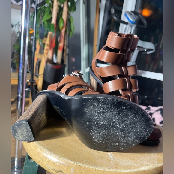 VINCE Nicolette Strappy Leather Sandal, Saddle - Picture 13 of 13